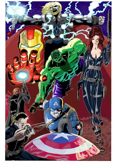 Avengers Color By Radpencils On Deviantart