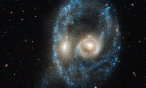 Hubble Captures A System Of Colliding Galaxies Ready To Spook You On