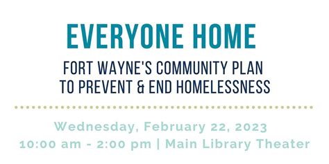 Everyone Home Fort Waynes Community Plan To Prevent And End Homelessness