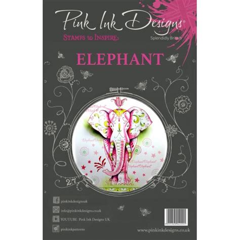 Pink Ink Designs A5 Clear Stamp Set Elephant