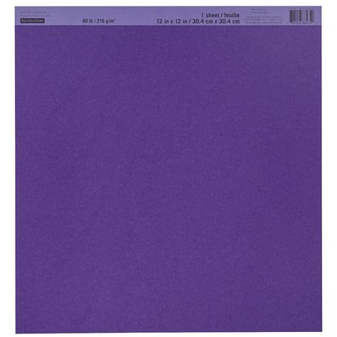 Buy The Purple Smooth Cardstock Paper By Recollections 12 X 12 At