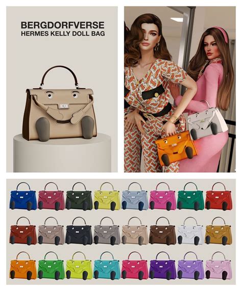 Kelly Doll Bag Bergdorfverse On Patreon Sims 4 Sims Hermes Kelly