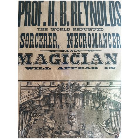 19c Magician Halloween Magic Sorcerer Necromancer H B Reynolds Ruby Lane