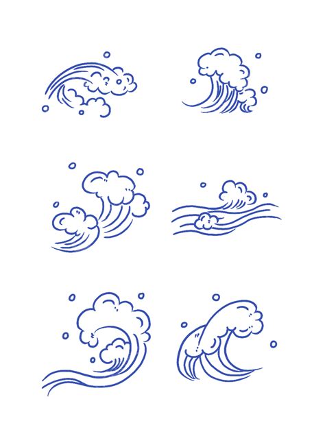 Wave Spray Png Image Wave Spray Simple Stroke Line Drawing Lovely