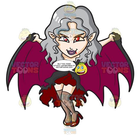 Vampire Clipart Cartoon Female Vampire Cartoon Female Transparent Free