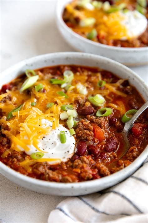 chili recipe  forked spoon