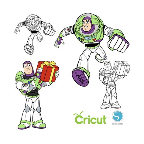 4 Buzz Lightyear Svg For Cricut And Silhouette Cutting Etsy