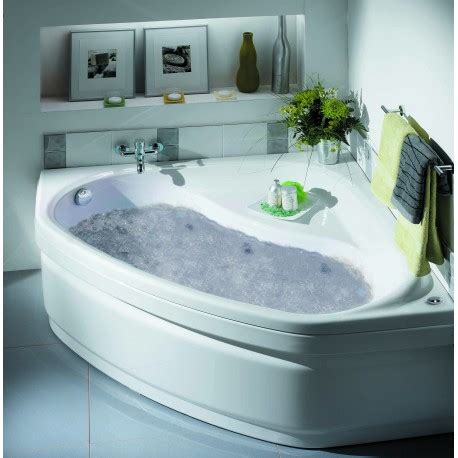 Chez van marcke, vous trouverez une baignoire pour chaque type de salle de bains. Baignoire balnéo d'angle - 140x140 cm - Lucina - Essentia ...