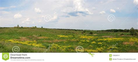 Ukrainian Steppe Cloudy Sky Stock Photo Image Of Herbage Side 13920814