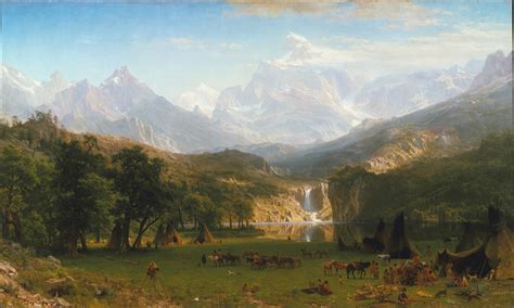 Albert Bierstadt The Rocky Mountains Landers Peak American The