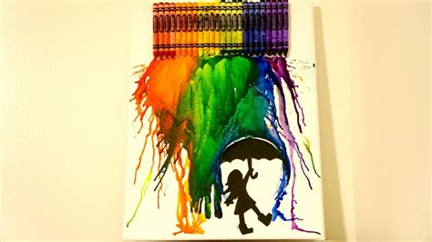 Diy Crayon Melting Art Youtube