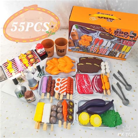 80pcs Simulation Kitchen Toys For Children Cookware Bbq Pretend Cooking