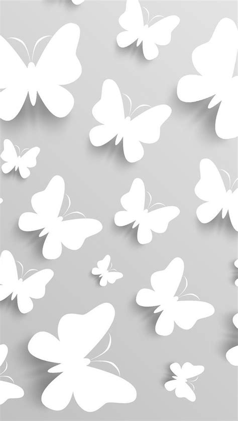 White Butterfly Wallpaper