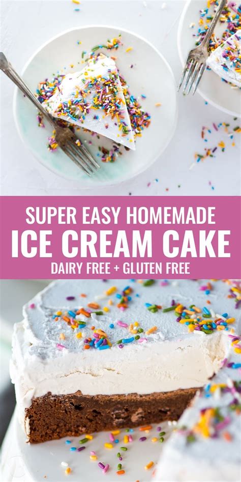 Wish to enjoy scrumptious cakes but most of them aren't too vegan friendly? Homemade Ice Cream Cake | Recipe | Dairy free ice cream ...