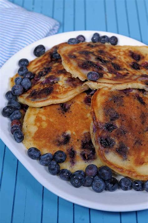 Blueberry Buttermilk Pancakes Light And Fluffy Comfort Food Foodal
