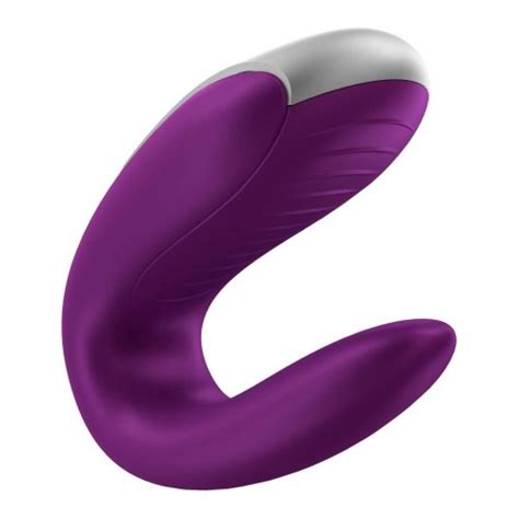 Satisfyer Double Fun Silicone Rechargeable Dual Vibrator With Remote