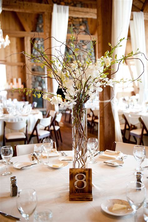 In just a few quick steps, you're done. Orchid and Willow Branch Centerpieces