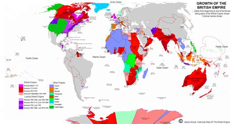 British Colonies World Map