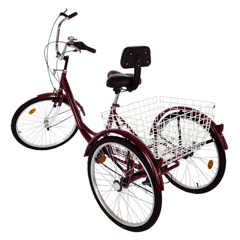 Buy Adult Tricycle Us In Stock 24 Inch Adult Trikes 3 Wheel Bikes 7