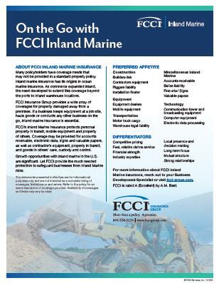 However, you can choose the limit. Inland Marine Insurance Coverage | FCCI Insurance Group