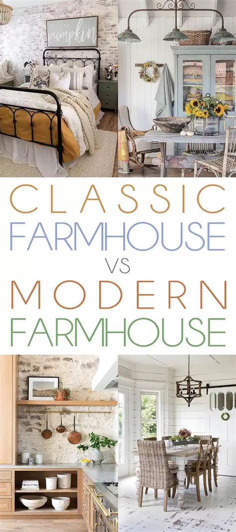 Classic Farmhouse Vs Modern Farmhouse The Cottage Market In 2021