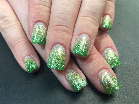 Glitter Green Nails Green Nails Nails By Kim Nails