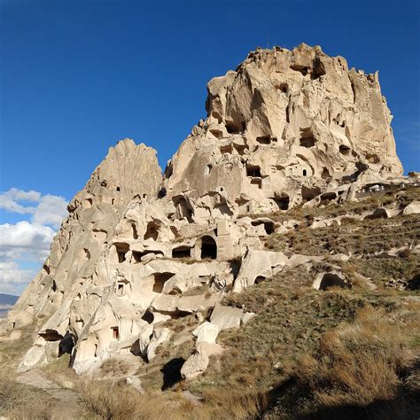 Uçhisar Castle In Cappadocia Turkey Today Travel