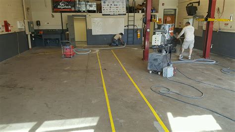 Selma High School Auto Shop New Concrete Floor By Witcraft Epoxy