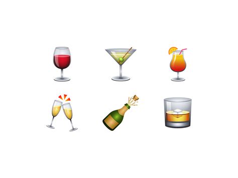 Vector Emoji Collection Drinks By Andrew For Icons8 On Dribbble