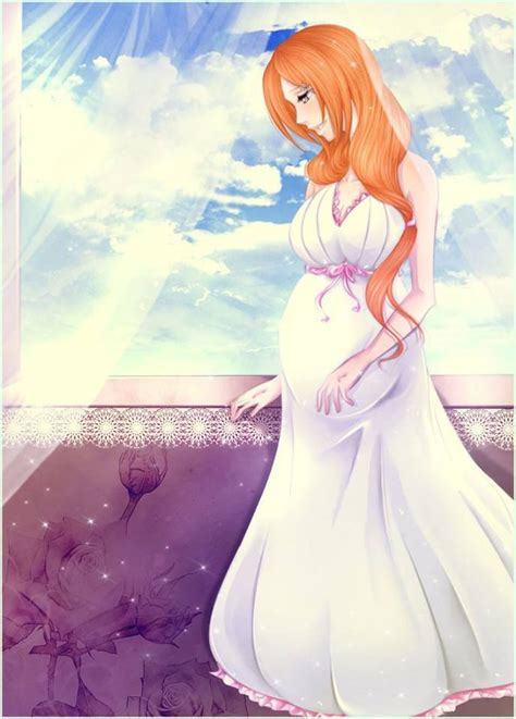 Orihime Is Pregnant And She Wears White Dress