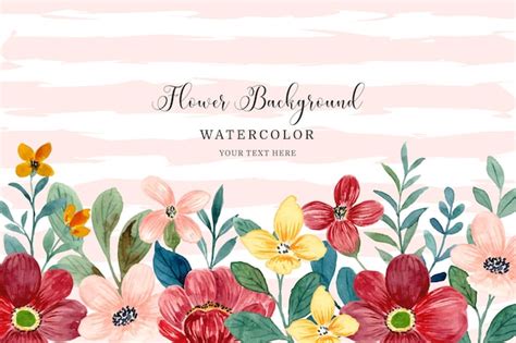 Watercolor Flowers Backgrounds Images Free Download On Freepik