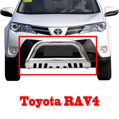 3 Inch Toyota Rav4 Nudge Bar Black 2013 2015 With Removable Skid Plate
