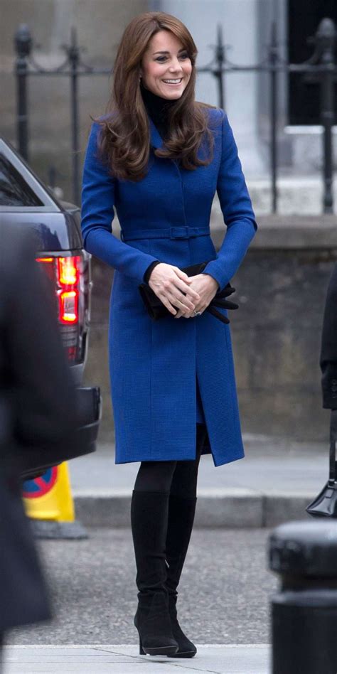 Kate Middleton Looks Cozy In A Fitted Blue Coat During Scotland Trip