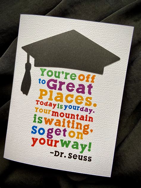 Dr Seuss Graduation Card Etsy