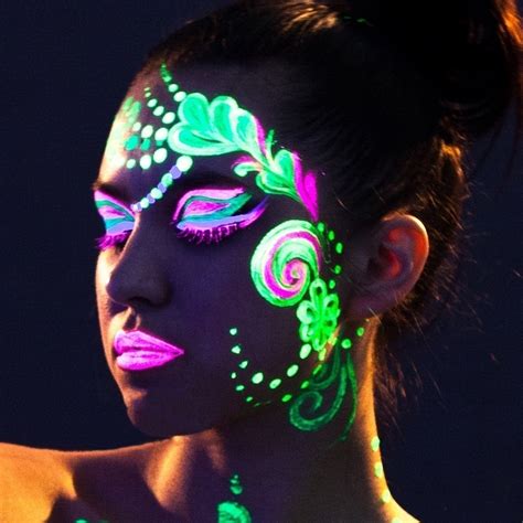 Uv Neon Face Body Paint Set