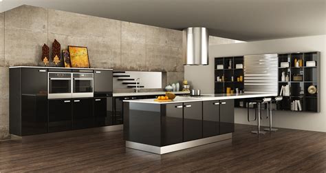 20 lacquered kitchen cabinets we love. OPPEIN Kitchen in africa » OP15-L15: Contemporary Black ...