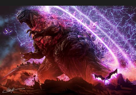 Awesome Godzilla Art Godzilla Godzilla Wallpaper Kaiju