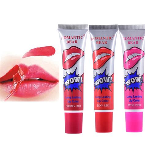 Amazing 6 Colors Peel Off Lip Gloss Waterproof Long Lasting Liquid