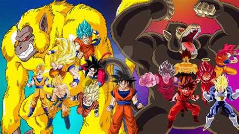 Todas Las Transformaciones De Goku By Thesaiyanrain6569 On Deviantart