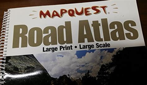 Mapquest Road Atlas Large Print Large Scale Wide World Maps And More