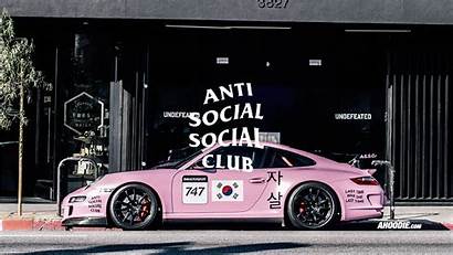 Anti Social Club Porsche Ahoodie Wallpapers Pink