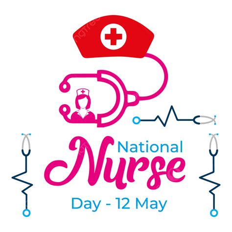 International Nurses Day With Cap And Stethoscope Design Nurse Vector