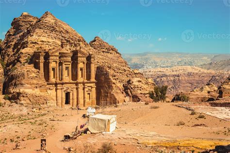 Ad Deir Aka The Monastery Located At Petra In Jordan 2557225 Stock