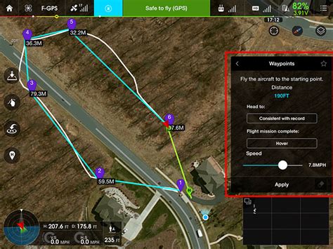 How To Setup And Use Waypoints Dji Inspire Drone Forum