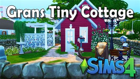 Sims 4 Micro House Build 🏠 Grans Tiny Cottage 🏠 No Cc Speed Build
