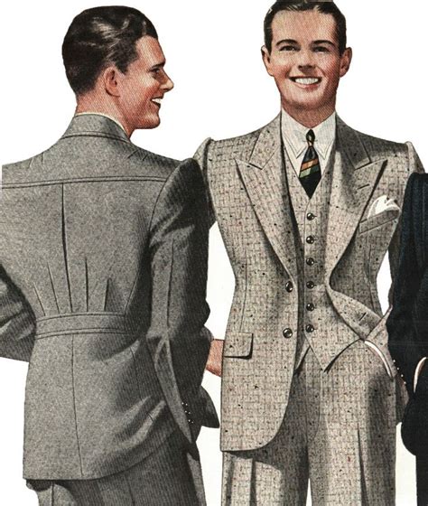 Men's fashion in the 1930s. 1930s menswear | Mens Tailored Suits | Pinterest | 1930s ...