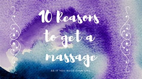 10 Reasons To Get A Massage Rg Spa