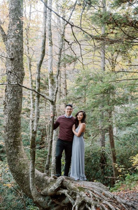 Woodsy Fall Engagement Session At Blue Ridge Mountains In 2022