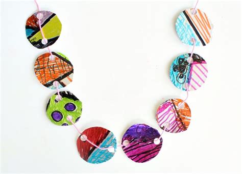 Upcycled Necklace Craft For Kids Fantastic Fun And Learning