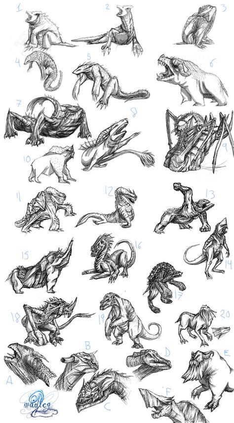 Kaiju Sketches By Madlegbadleg On Deviantart